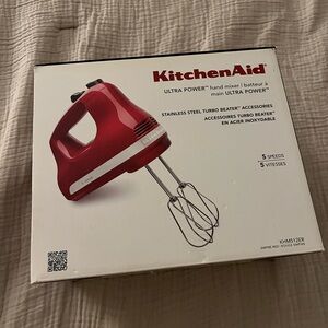 New, in box, KitchenAid Ultra Power Hand Mixer, 5 speeds